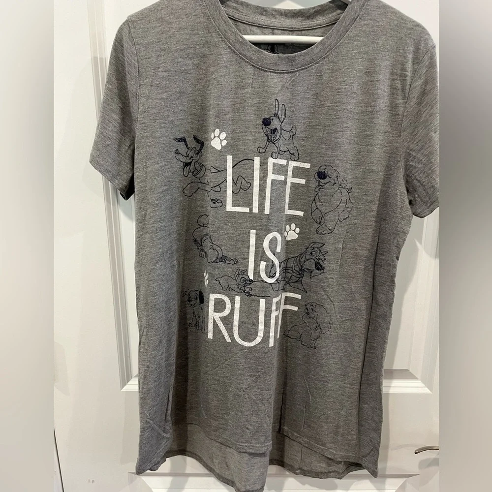 Disney Life is Ruff Dogs T- Shirt - Picture 1 of 4